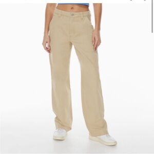 Aritzia Tna Greenwich carpenter pants size 6 cream